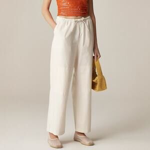 J.Crew Relaxed Utility Pant Cotton Blend Summer Linen Size Medium NWT